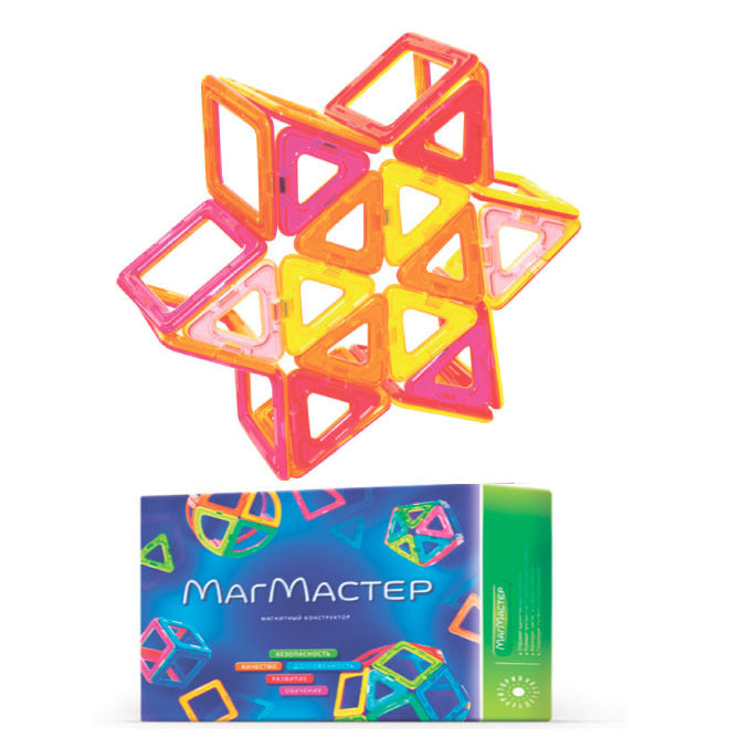 Magnētu konstruktors MagMaster "Varavīksne" 30 detaļas