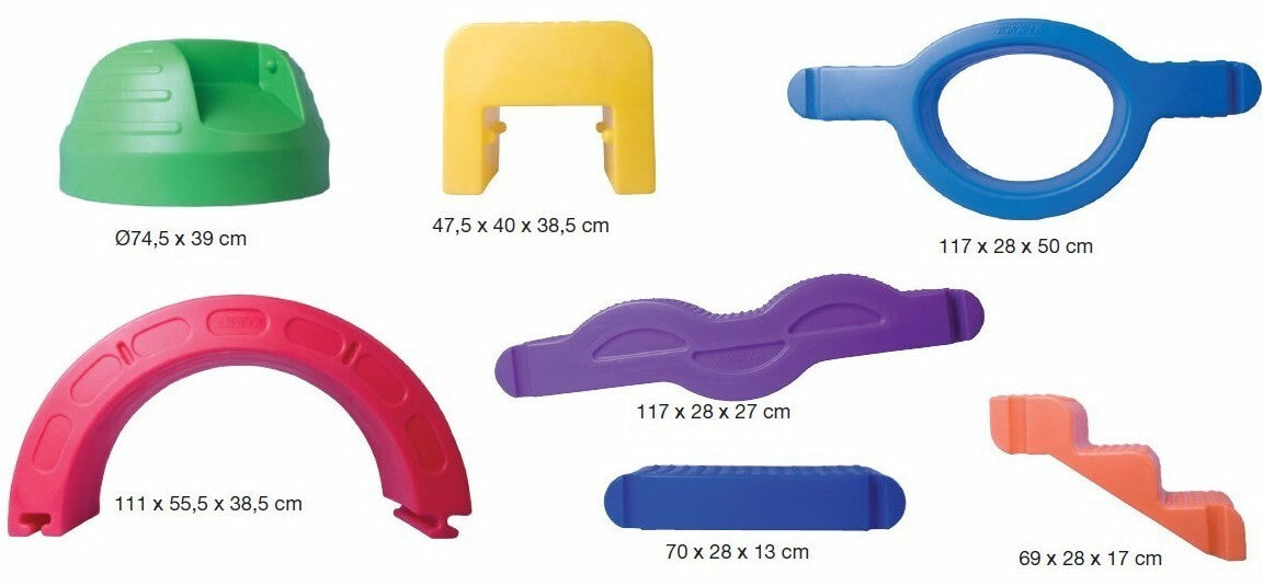 Kustību aktivitāšu komplekts bērniem (komplektā 7 moduļi)
