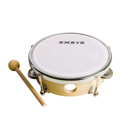 Bungas-koka tamburīns Ø 17 cm ar vālīti, bērnu mūzikas Instruments