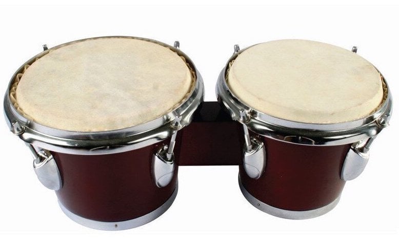 Bongo bungas, Perkusijas instruments (lielā 21 cm, mazā 18 cm diametrs)